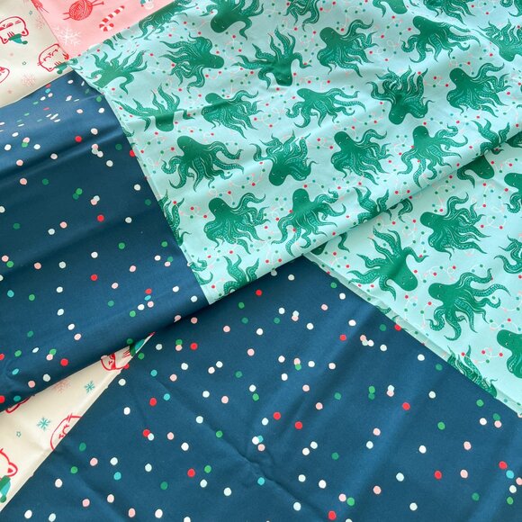 Ruby Star Society - Peppermint Please - Holiday Panel - Fabric - Picture 2 of 8
